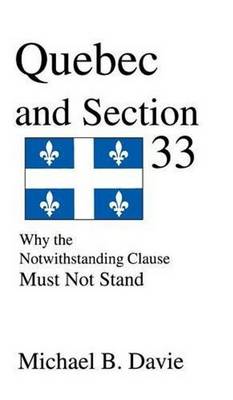 Book cover for Quebec and Section 33