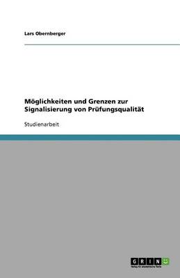 Book cover for Möglichkeiten und Grenzen zur Signalisierung von Prüfungsqualität