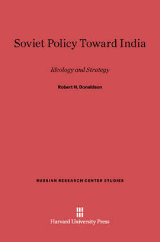 Cover of Soviet Policy Toward India