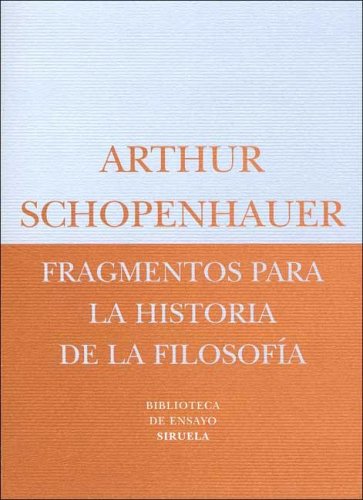 Book cover for Fragmentos Para La Historia de La Filosofia