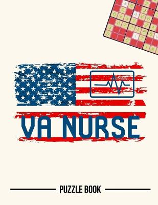 Book cover for VA Nurse American Flag Nursing Appreciation Sudoku Occupational Puzzle Book