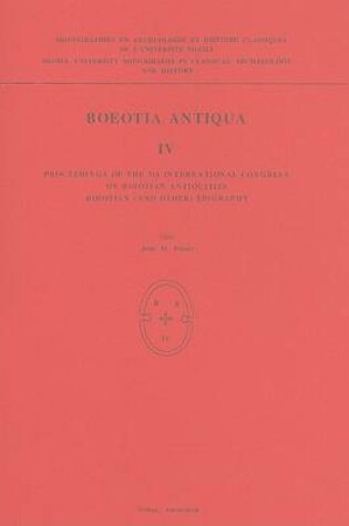 Cover of Boeotia Antiqua IV