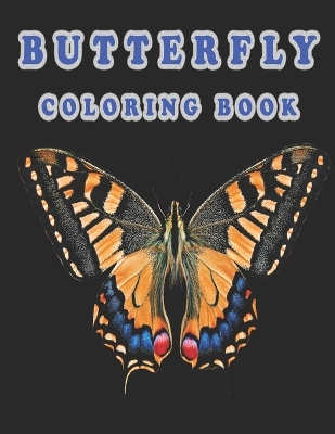 Book cover for butterfly coloring book