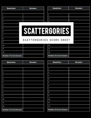 Book cover for Scattergories Score Sheet