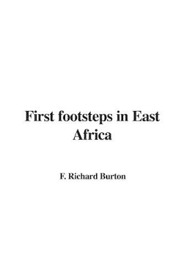 Book cover for First Footsteps in East Africa