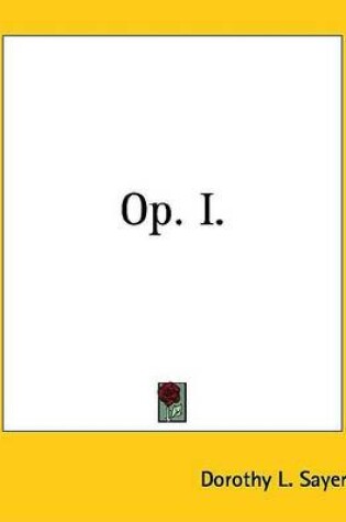Cover of Op. I.