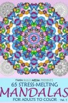 Book cover for Stress-Melting Mandalas Adult Coloring Book - Volume 1