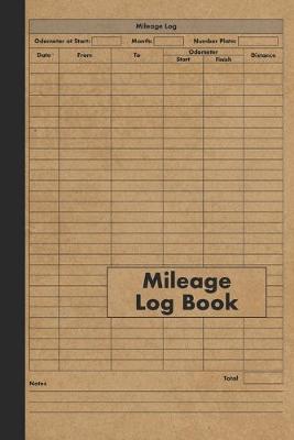 Book cover for Mileage Log Book