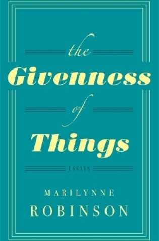 Cover of The Givenness Of Things