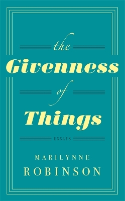 Book cover for The Givenness Of Things
