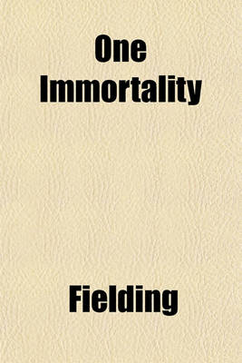 Book cover for One Immortality