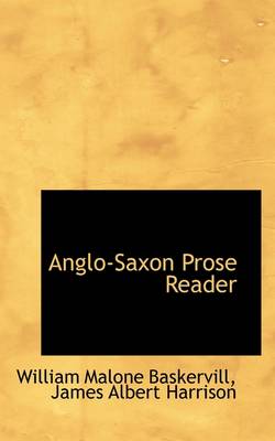 Book cover for Anglo-Saxon Prose Reader