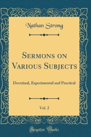 Cover of Sermons on Various Subjects, Vol. 2