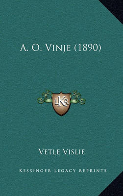 Book cover for A. O. Vinje (1890)