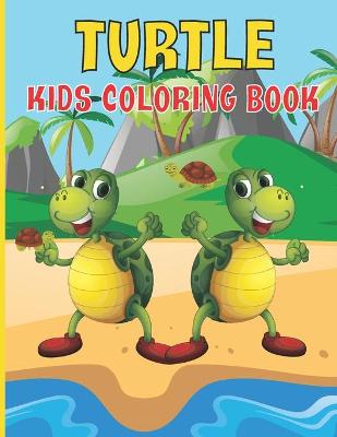 Book cover for Turtle Kids Coloring Book