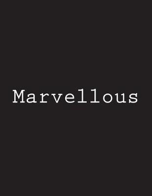 Book cover for Marvellous