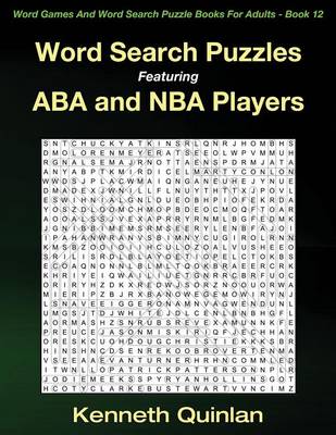 Cover of Word Search Puzzles Featuring ABA And NBA Players