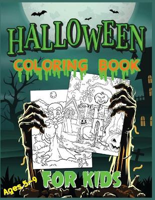 Book cover for Halloween Coloring Book for Kids Ages 5-9