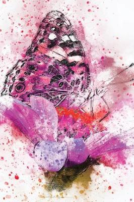 Book cover for Purple and Pink Butterfly Watercolor Art Journal