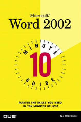 Cover of 10 Minute Guide to Microsoft Word 2002