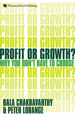 Book cover for Profit or Growth?