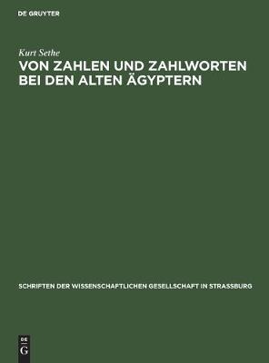 Book cover for Von Zahlen Und Zahlworten Bei Den Alten AEgyptern