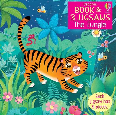 Book cover for Usborne Book and 3 Jigsaws: The Jungle