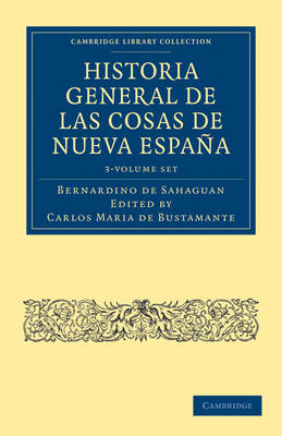 Cover of Historia General de las Cosas de Nueva Espana 3 Volume Paperback Set