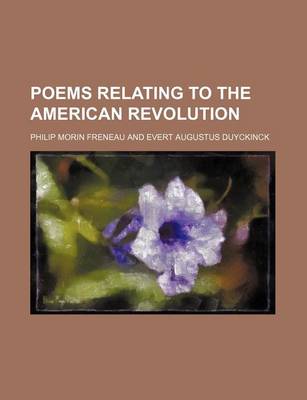 Book cover for Poems Relating to the American Revolution