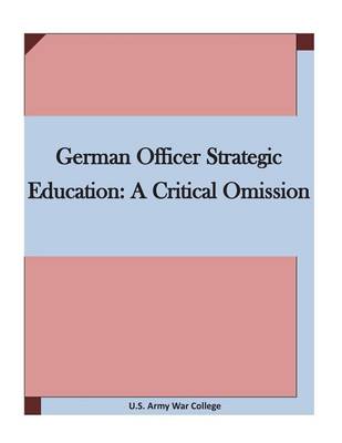 Book cover for German Officer Strategic Education