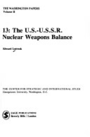 Cover of U.S.-U.S.S.R. Nuclear Weapons Balance