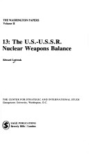 Book cover for U.S.-U.S.S.R. Nuclear Weapons Balance