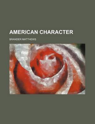 Book cover for American Character