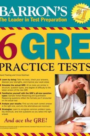 Cover of 6 GRE Practice Tests