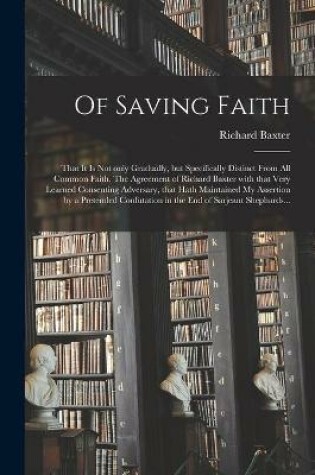 Cover of Of Saving Faith