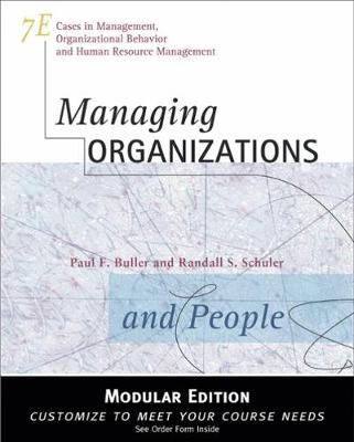 Book cover for Managing Organizations and People, Modular Version