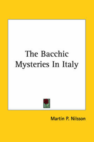 Cover of The Bacchic Mysteries in Italy