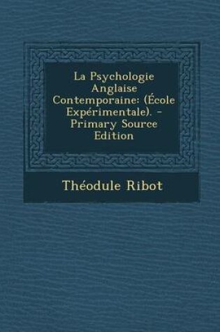 Cover of La Psychologie Anglaise Contemporaine