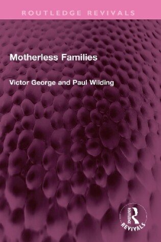 Cover of Motherless Families