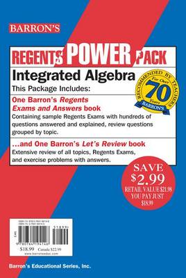 Cover of Regents Power Pack Integrated Algebra