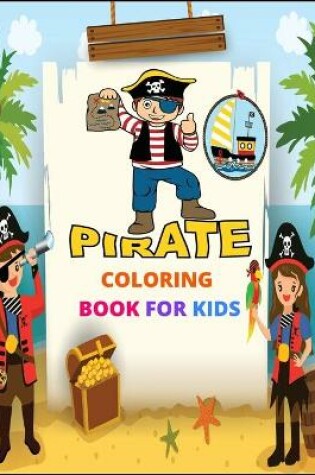 Cover of Pirate coloring book for kids