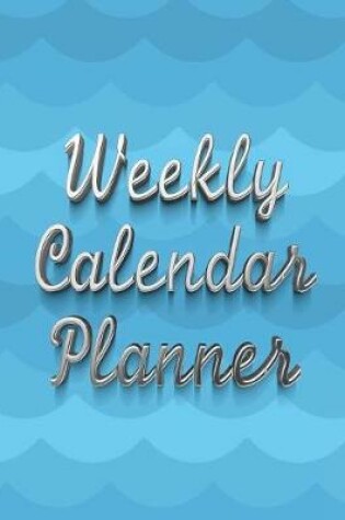 Cover of Weekly Calendar Planner - 70 Weeks - (8.5 X 11) - Blue Scallop Pattern