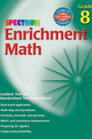 Cover of Enrichment Math, Grade 8