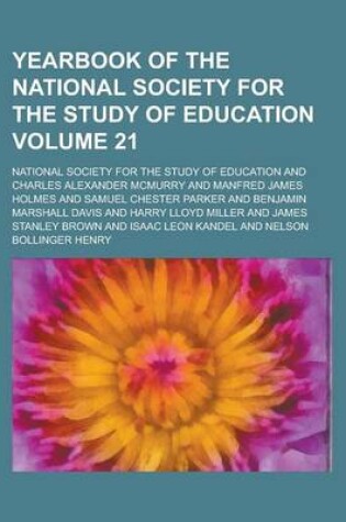 Cover of Yearbook of the National Society for the Study of Education Volume 21