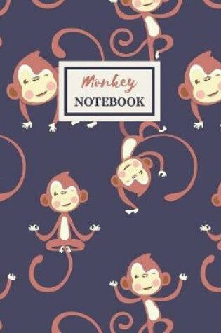 Cover of Monkey Composition Notebook - Back To School Journal For Boys