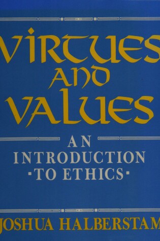 Cover of Virtues and Values