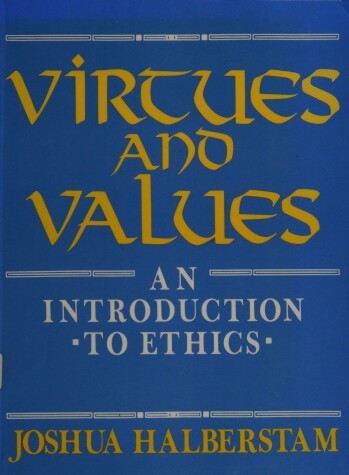 Book cover for Virtues and Values