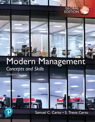 Book cover for Modern Management: Concepts and Skills plus Pearson MyLab Management with Pearson eText , Global Edition