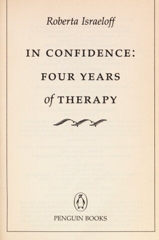 Cover of Israeloff Roberta : in Confidence