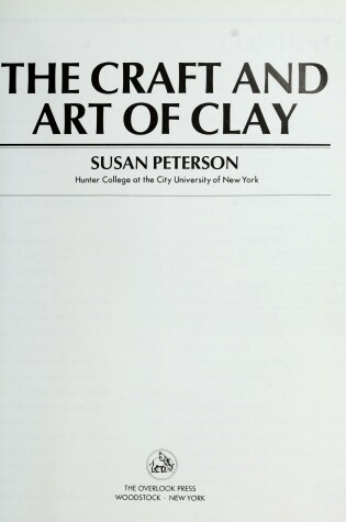 Cover of The Craft and Art of Clay